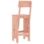 vidaXL Tabourets de bar 2 Pièces 40x48 5x115 5 cm bois massif douglas