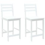 vidaXL Chaises de salle à manger 2 Pièces Blanc 40 x 47 5 x 99 5 cm