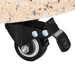 vidaXL Base de Parasol sur Roues pour poteaux de 37/42/52/58mm en Béton Jaune