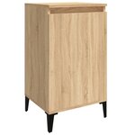 vidaXL Tables de chevet 2Pièces chêne sonoma 40x35x70cm bois d'ingénierie