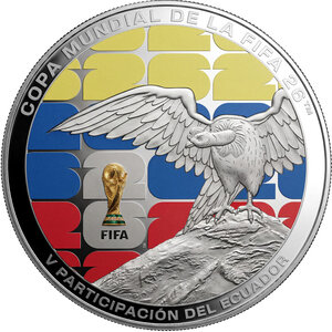 Monnaie FIFA WORLD CUP Argent 1 Sucre Ecuador 2026