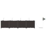 vidaXL Pots de jardin Marron 160 x 40 x 37.5 cm Acier