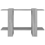 vidaXL Bibliothèque/Séparateur de pièce Sonoma gris 80x30x51 cm