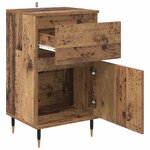 vidaXL Buffet Bois Ancien 40 x 35 x 70 cm Bois d'ingénierie et fer
