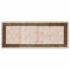 vidaXL Coureur de Tapis MARSA Noir 80 x 200 cm Polyester et PVC