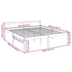 vidaXL Lit pour personne âgée sans matelas 180x200 cm