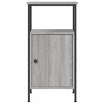 vidaXL Tables de chevet 2 Pièces sonoma gris 41x31x80cm bois d'ingénierie