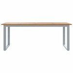vidaXL Table de Jardin Gris 200 x 90 x 75 cm Bois d'Acacia Massif