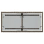 vidaXL Ensemble de bistro 3 Pièces avec coussins gris résine tressée