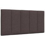 vidaXL Lit avec matelas Hanko marron foncé 100x200 cm tissu