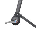 vidaXL Parasol suspendu avec poteau bleu 3 m