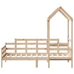 vidaXL Lit de jour avec toit 90x200 cm bois de pin massif