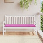 vidaXL Coussin de banc de jardin rose 150x50x4 cm tissu oxford