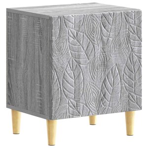 vidaXL Table de chevet Sonoma gris 43 x 34 5 x 50 cm Bois d'ingénierie
