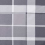 vidaXL Coussin de banc de jardin motif à carreaux gris 150x50x4 cm