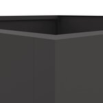 vidaXL Jardinière noir 52x48x75 cm acier laminé à froid