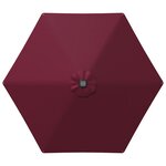 vidaXL Parasol de jardin avec lampes LED 270 x 270 cm Polyester