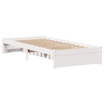 vidaXL Cadre de lit sans matelas blanc 90x200 cm bois de pin massif