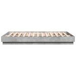 vidaXL Cadre de lit sans matelas gris béton 120x200 cm