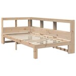 vidaXL Lit bibliothèque sans matelas 90x200 cm bois de pin massif