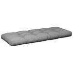 vidaXL Coussins de palette lot de 2 gris tissu