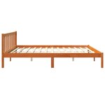 vidaXL Cadre de lit sans matelas cire marron 180x200cm bois pin massif