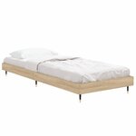 vidaXL Cadre de lit sans matelas chêne sonoma 75x190 cm