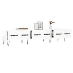 vidaXL Meuble TV blanc brillant 150x36x30 cm bois d'ingénierie