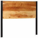 vidaXL Tête de lit 120 cm bois massif d'acacia et fer