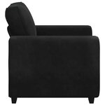 vidaXL Fauteuil noir 100x77x82 cm velours