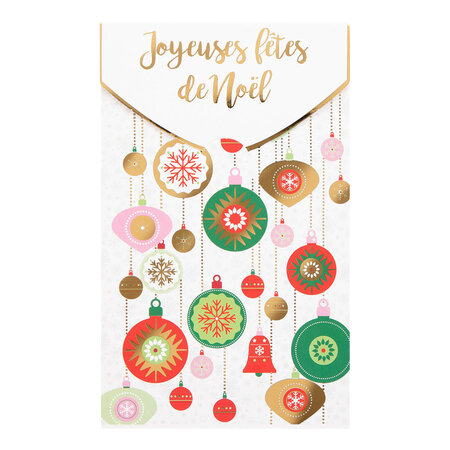 Carte De Vœux Surprise Boule De Noël - Draeger paris