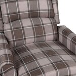 vidaXL Fauteuil inclinable Beige Tissu