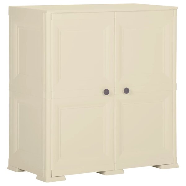 vidaXL Armoire plastique 79x43x85 5 cm design de bois blanc angora