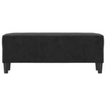 Banc banquette 100 x 35 x 41 cm velours noir 02_0010557