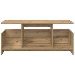 vidaXL Meuble TV Chêne artisanal 102 x 35 x 45 cm Bois d'ingénierie