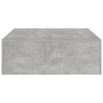 vidaXL Table basse Gris béton 100x100x35 cm Aggloméré