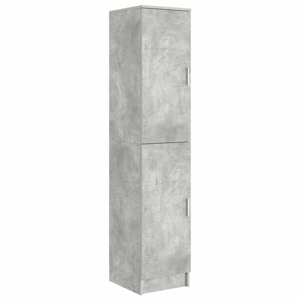 vidaXL Haut Armoire Gris béton 35 x 39 x 168 cm