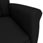 vidaXL Fauteuil électrique de massage Noir Similicuir daim