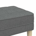 vidaXL banc Gris foncé 113 x 57 x 39 cm tissu