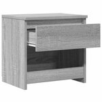 vidaXL Table de chevet Sonoma gris 40x30x39 cm Bois d'ingénierie