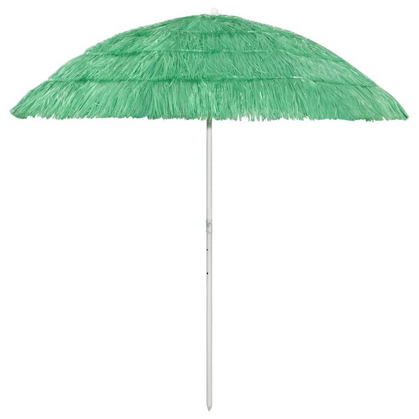 vidaXL Parasol de plage Hawaii vert 240 cm