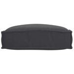vidaXL Coussin pour assise de palette Noir 50 x 50 x 12 cm