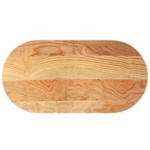 vidaXL Dessus de table 120x60x2 cm bois de chêne massif ovale