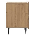 vidaXL Cabinet de chevet Chêne artisanal 43 x 34 5 x 49 5 cm