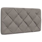 vidaXL Lit avec matelas taupe 80x200 cm tissu