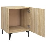 vidaXL Tables de chevet 2 Pièces Chêne Sonoma Bois d'ingénierie