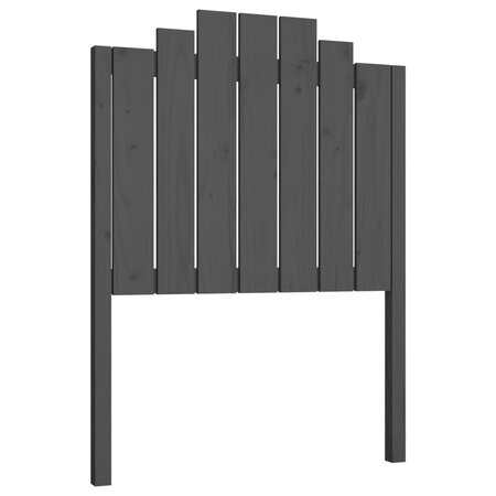 vidaXL Tête de lit Gris 81x4x110 cm Bois massif de pin