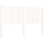 vidaXL Cadre de lit sans matelas blanc 160x200 cm bois de pin massif