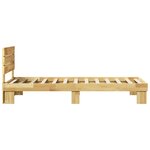vidaXL Cadre de lit avec tête de lit sans matelas 90x190 cm