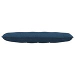 vidaXL Coussin de Dos Bleu 140 x 19 x 50 cm tissu
